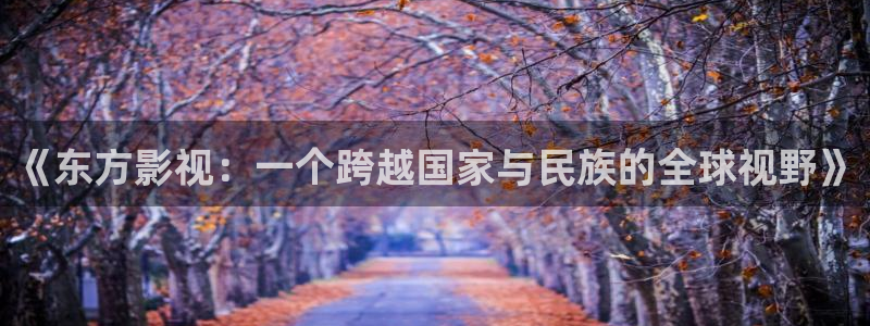 98o影院：《东方影视：一个跨越国家与民族的全球视野》