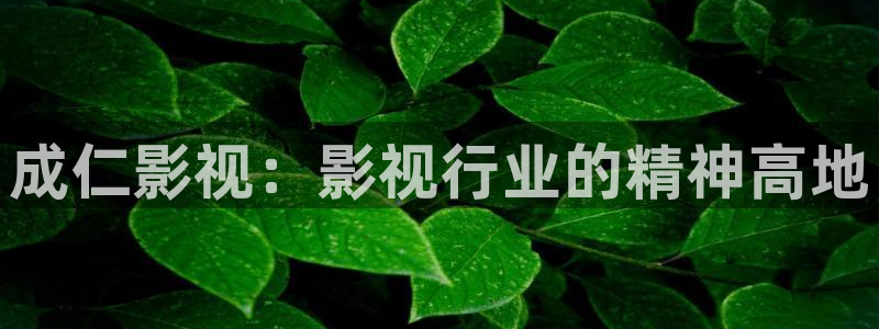 98在线播放：成仁影视：影视行业的精神高地